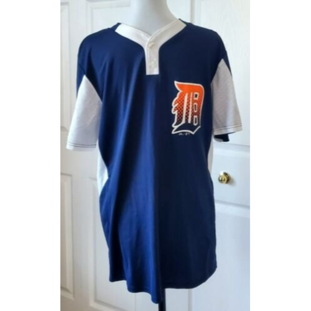 Detroit Tigers Mens Majestic Cool Base Jersey #6 AL Kaline Jersey EUC Sz M - Picture 1 of 4